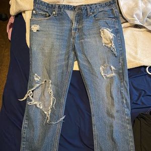 Forever 21 ripped jeans.